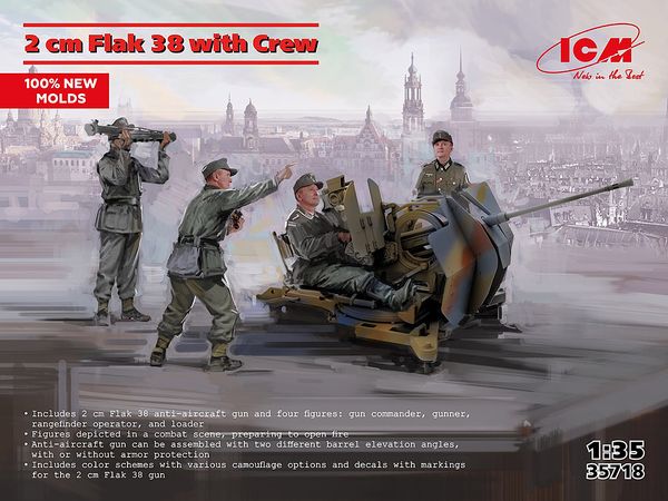 2 cm Flak 38 with Crew
