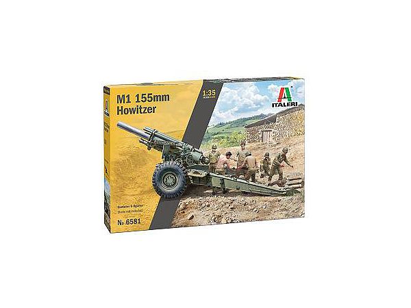 WW.II US M1 155mm Howitzer artillery figures (6 included)